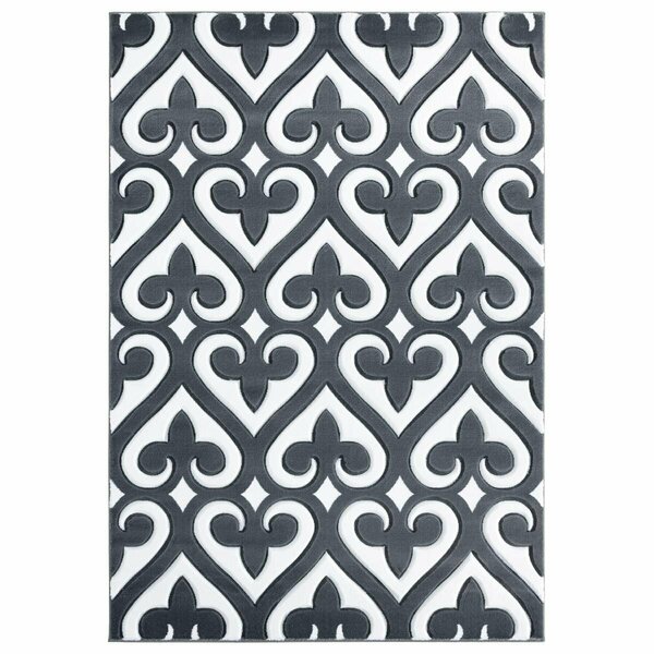 United Weavers Of America 2 ft. 7 in. x 7 ft. 4 in. Bristol Heartland Gray Rectangle Runner Rug 2050 11472 28C